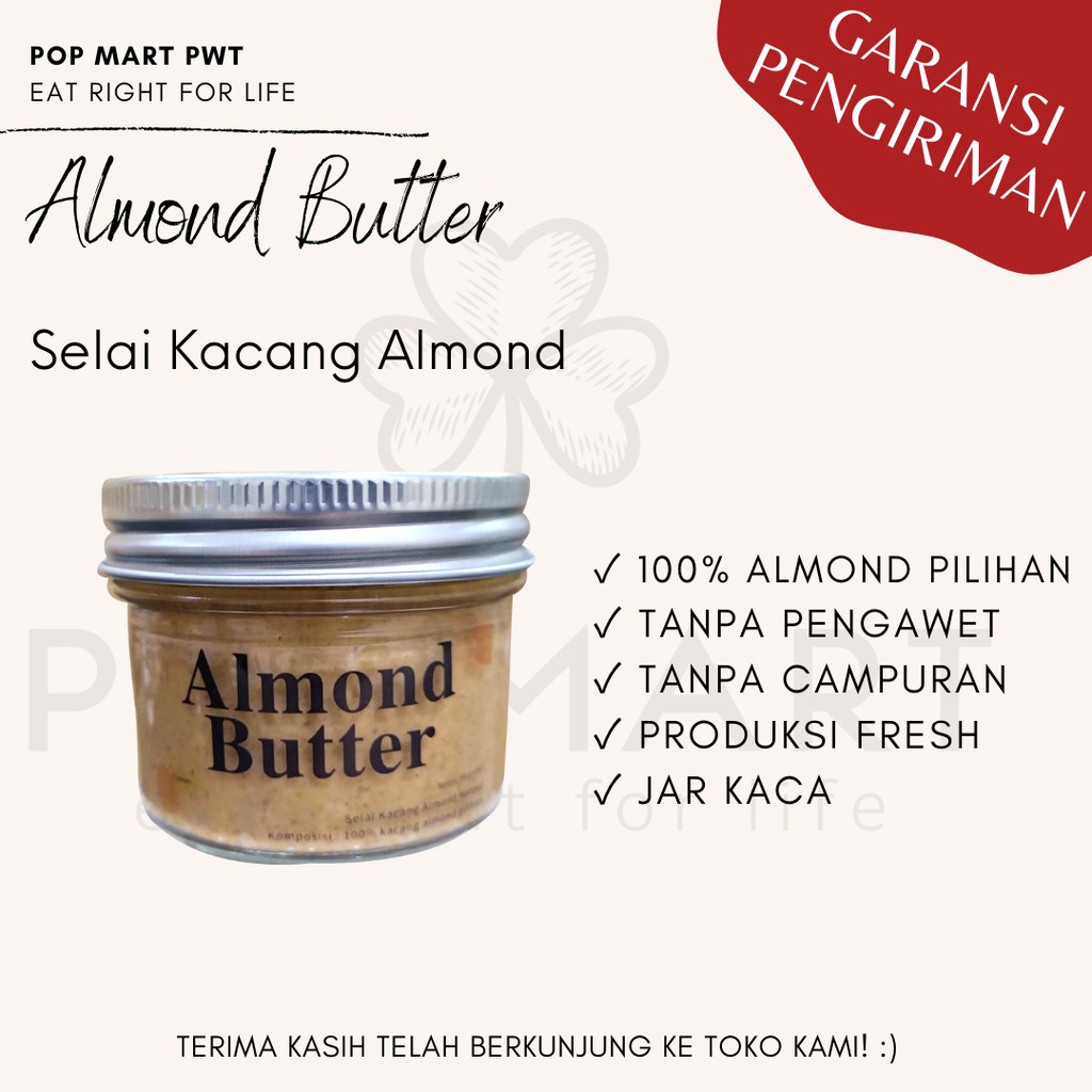 

SN Selai Almond 65g - Almond Butter Selai Kacang Almond Murni Keto