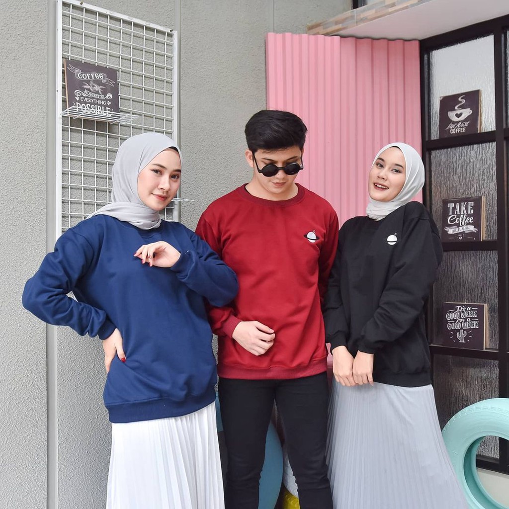 SATURNUS SWEATER  BORDIR II SWEATER PRIA DAN WANITA TERMURAH