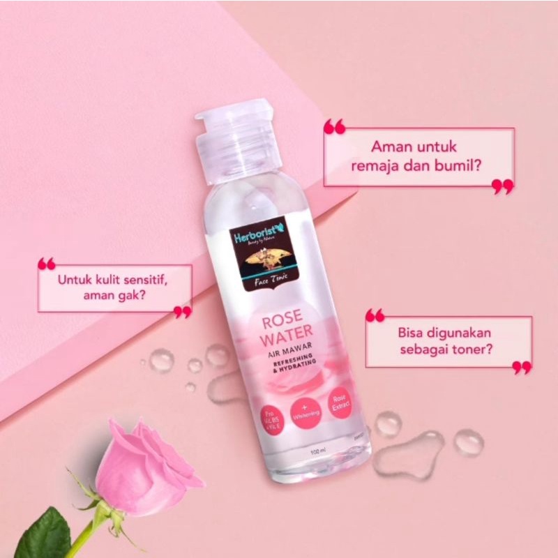 Herborist Rose Water | Herborist Cleansing Milk Rose | Herborist Pembersih Wajah | Herborist ROse Sleeping Mask