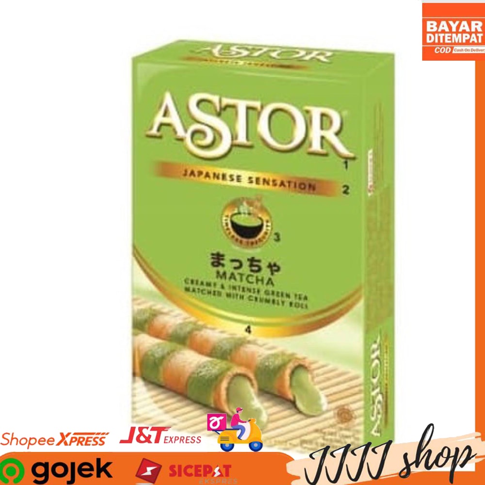 

Astor Matcha Stick Cemilan Snack Kemasan Dus 40gr