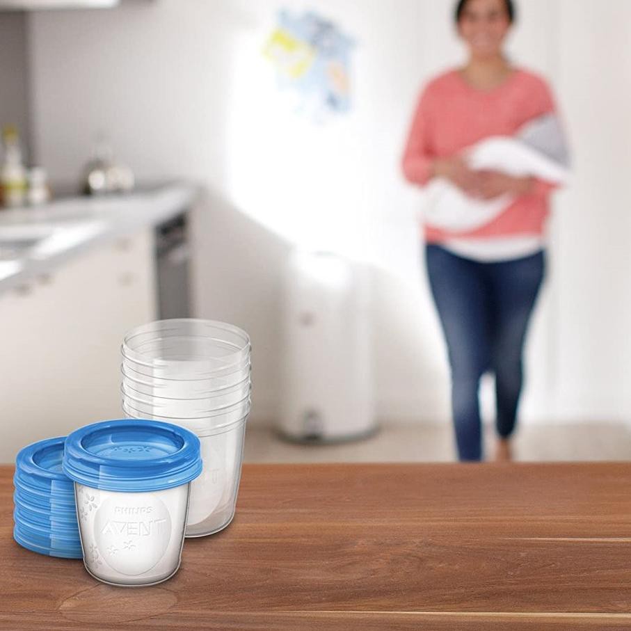 Philips Avent BreastMilk Storage Cups 180ml / wadah susu avent/ tempat simpan susu dan makanan mpasi