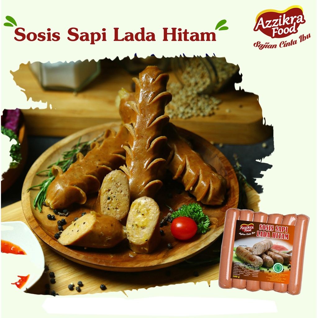 

Naba Fresh Sosis Sapi Lada Hitam 500gr (isi 6pcs)