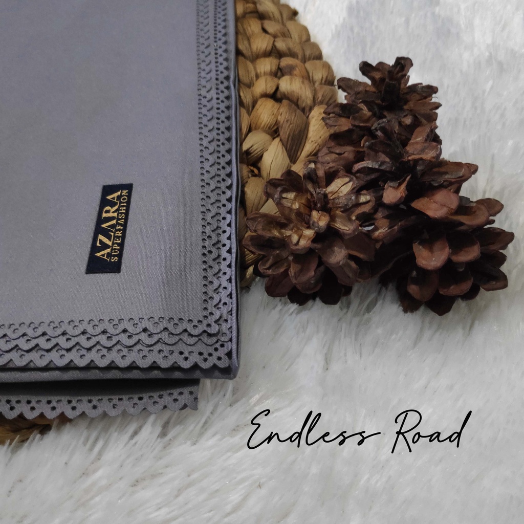 HIJAB AZARA VOAL LASERCUT, VOAL AZARA, JILBAB SEGI EMPAT AZARA VOAL LC, AZARA VOAL JAPAN LC-Endless Road