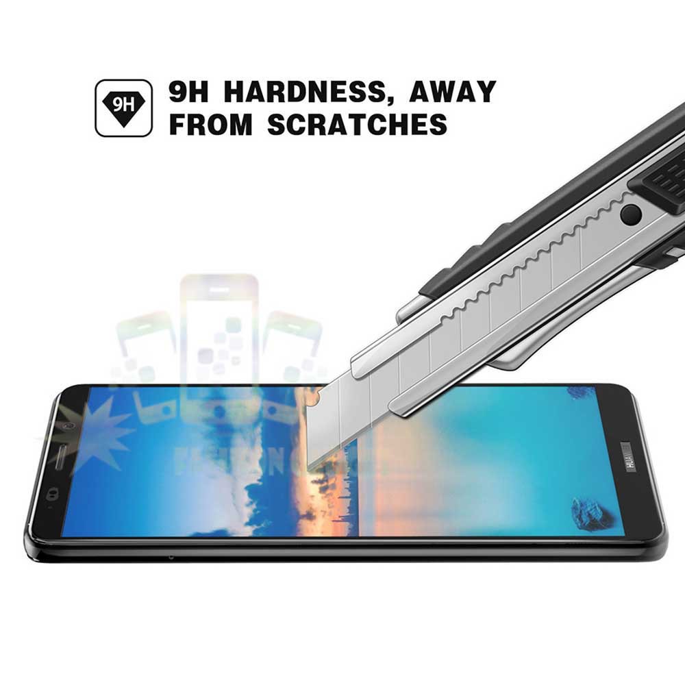 Tempered Glass Vivo V9 2018 Full Colour Bagian Depan Anti Gores Kaca / Screen Protector Pelindung