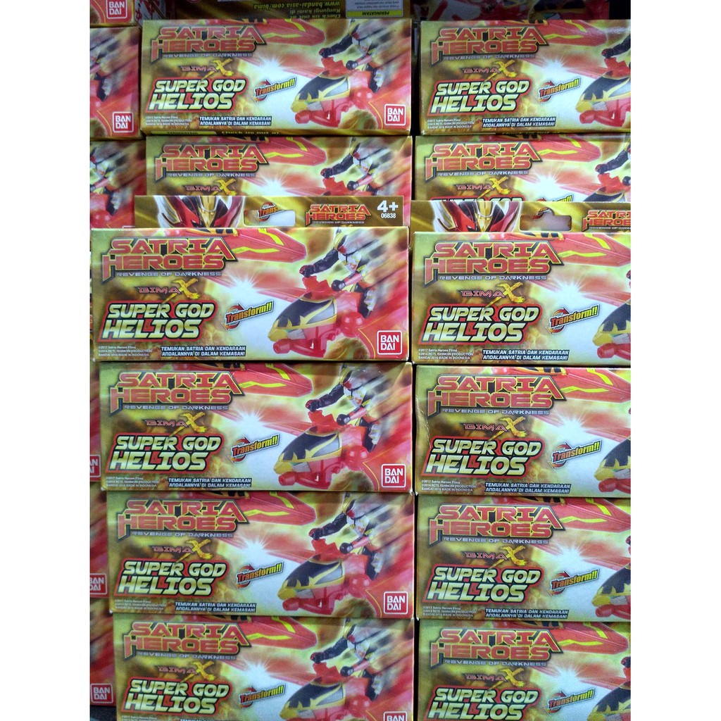 Satria Heroes Super God Helios Bandai / Mainan Bima X Original Bandai