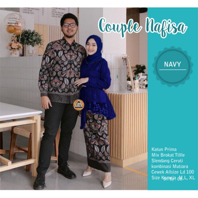 BAJU COUPLE KEBAYA BROKAT / BAJU KONDANGAN / BAJU TUNANGAN / SARIMBIT / WID BATIK / KAPEL