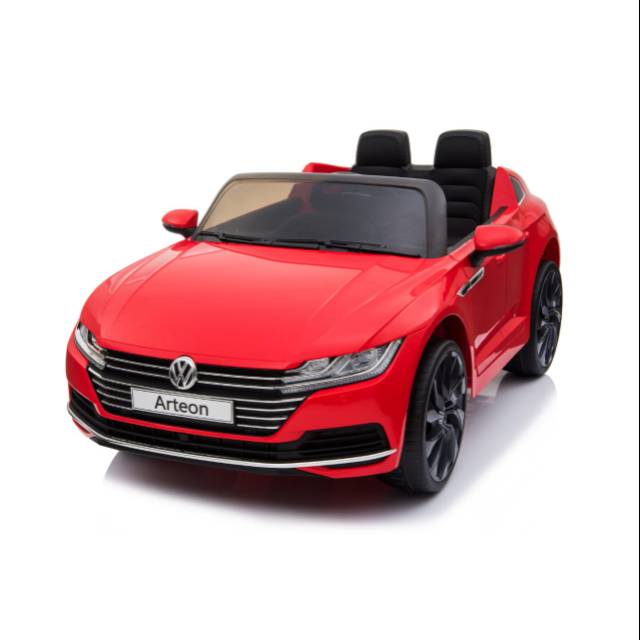 Mainan anak mobil aki VW ARTEON JOK KULIT DAN BAN KARET