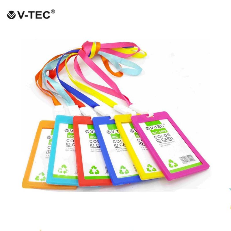 

Name Tag ID Card Holder + Tali V-TEC IDC-5490 / Gantungan Kartu Nama