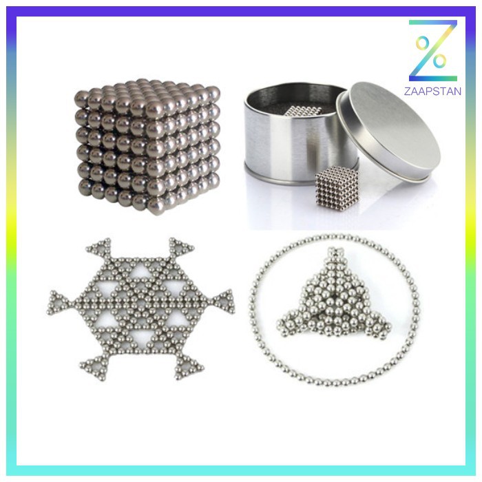 Buckyballs Neocube Magnetic Balls Toys 216 PCS 3mm - Silver