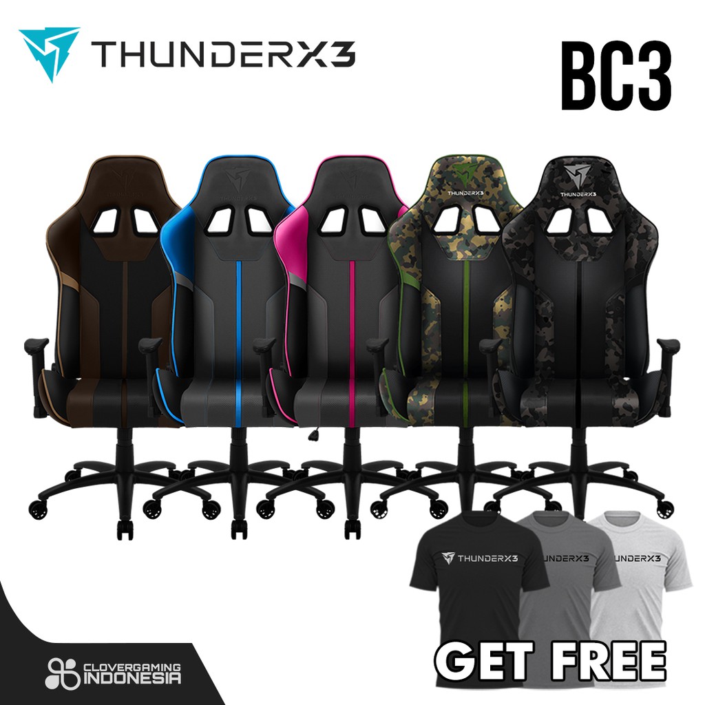 ThunderX3 BC3 Gaming Chair - AeroCool Coffee Grey Green Gray Camo