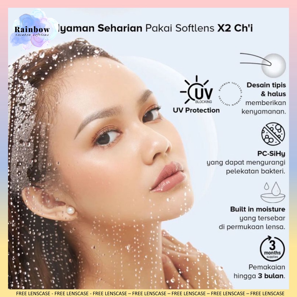 SOFTLENS X2 CHI NORMAL DAN MINUS ( -0.50 S/D -2.50 )  14.2 MM COD PREMIUM SOFTLENS