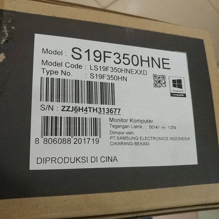 LCD LED Samsung 19 S19F350HNE resmi