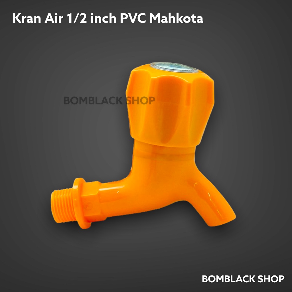 Kran Air 1/2 inch MAHKOTA Keran Air Keran Dapur Tembok Plastik WC Wastafel Toilet Keramik Valve