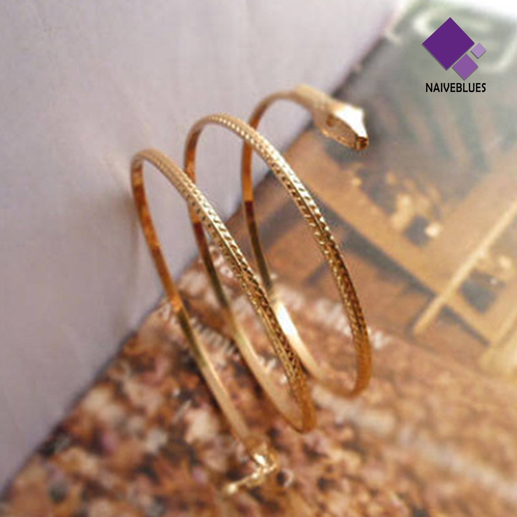 Gelang Bangle Model Ular Spiral Untuk Wanita