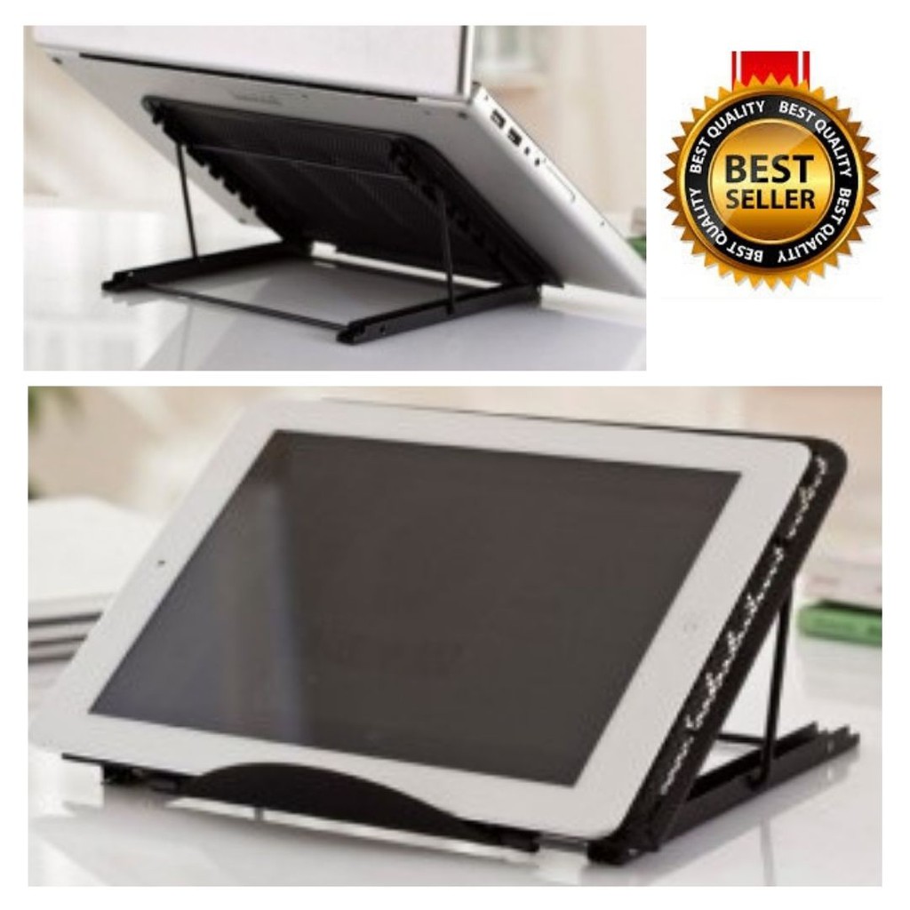 Laptop Tablet Stand Dudukan Meja Lipat Besi Portabel  111