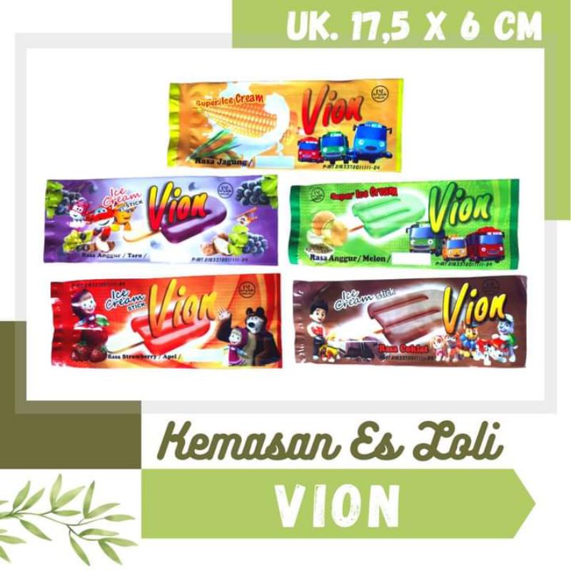 kemasan Vion|Kemasan jagung|kemasan es krim|Ice cream|Kemasan es loly|Plastik es krim|Plastik es sti