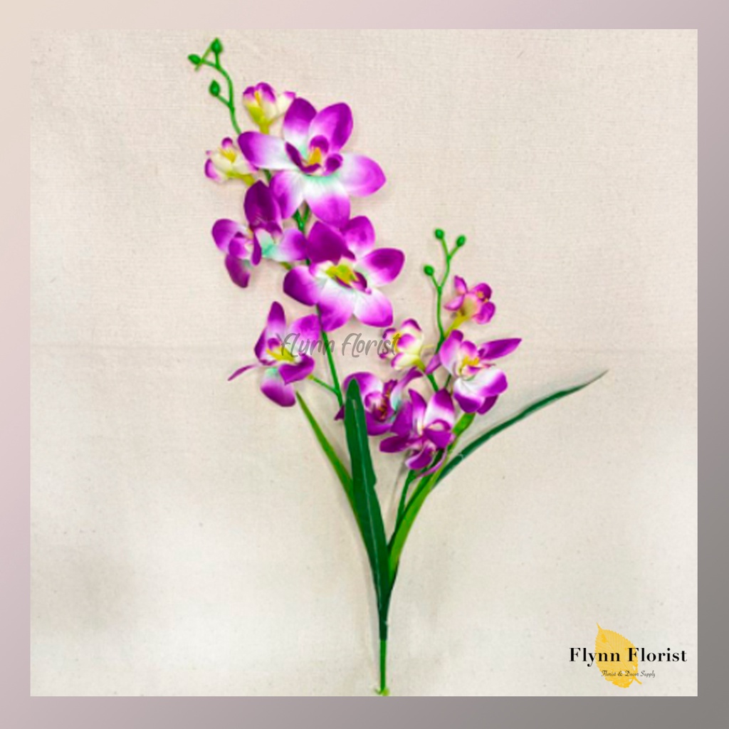 Bunga Anggrek Dendro (satuan) Bunga Artificial / Bunga Plastik / Bunga Dekorasi / Pernikahan-2