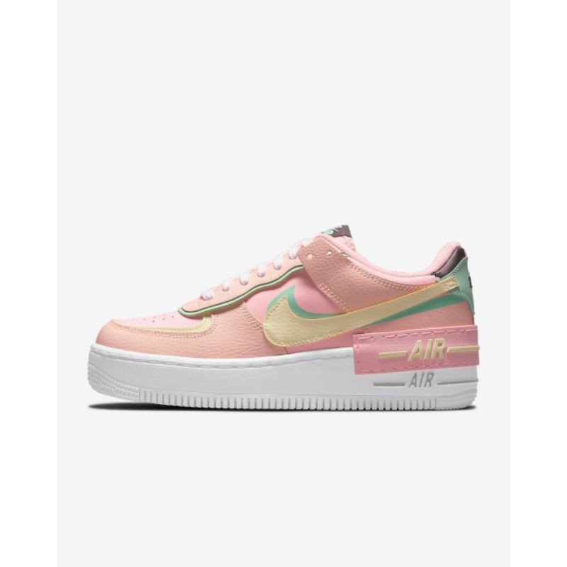 Nike air force 1 shadow crimson tint green barely volt