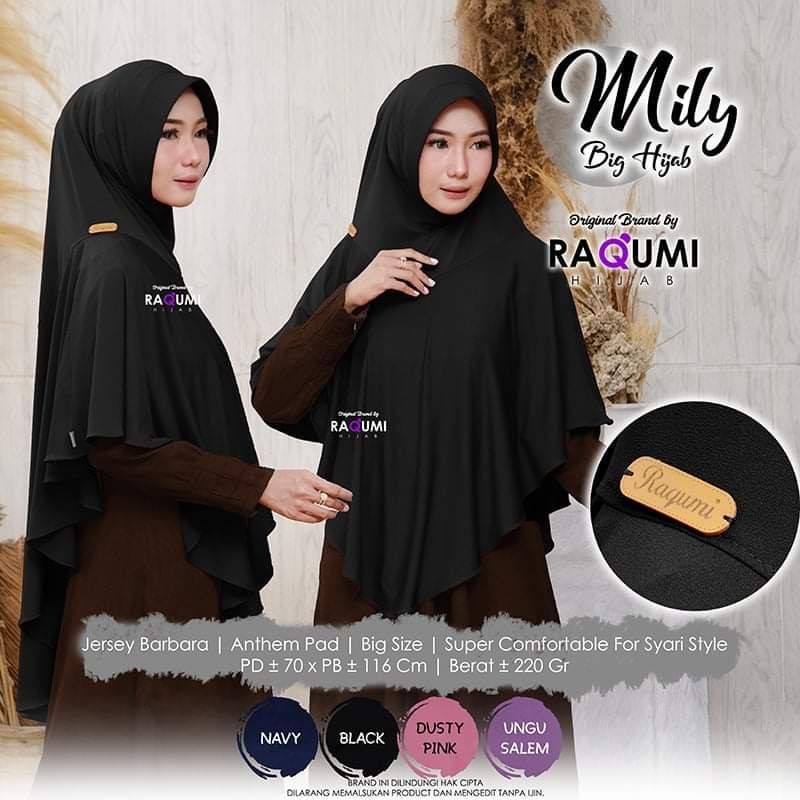 Hijab jumbo Raqumi MILY big