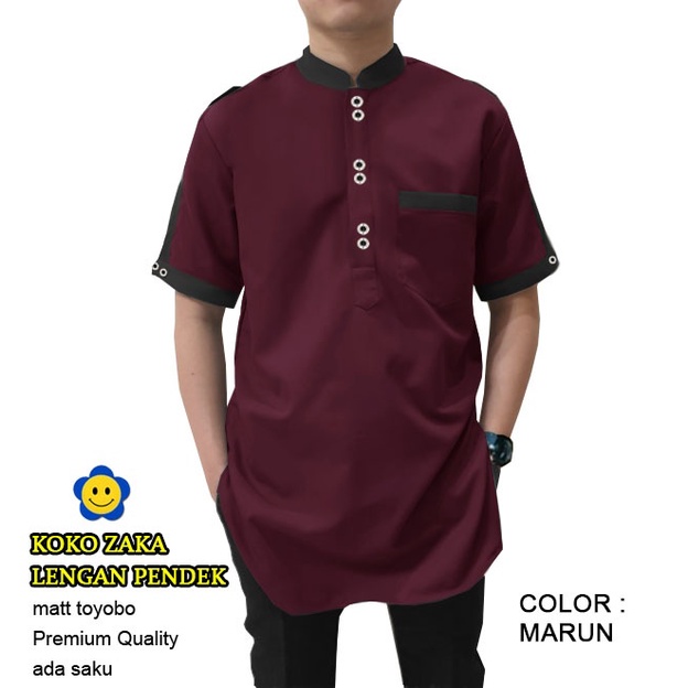 CTN BAJU MUSLIM KOKO ZAKA PENDEK TERMURAH BEST SELLER