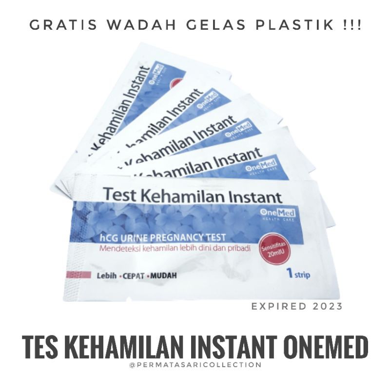 Test Pack Hamil OneMed / HCG Strip Pregnancy / Alat Tes Deteksi Kehamilan Instant Satuan