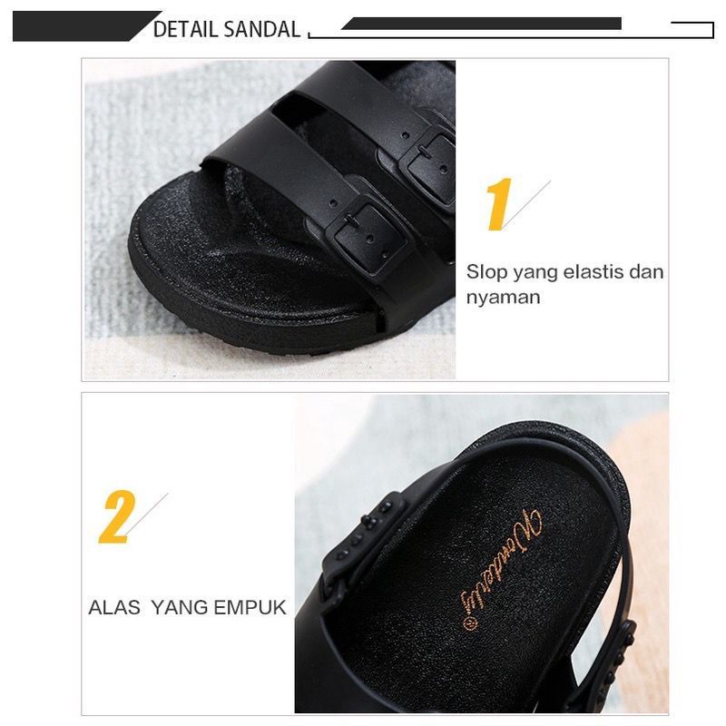 F2021-2 [WONDERLY] Sandal Tali Wanita Sendal Jelly Sandal Jalan Wanita Sandal Formal Sepatu Jelly