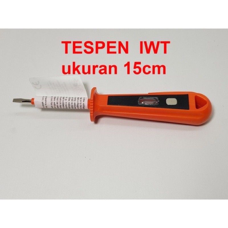Obeng Tespen Testpen AC 15cm Pendek Made In Germany IWT Asli ORIGINAL