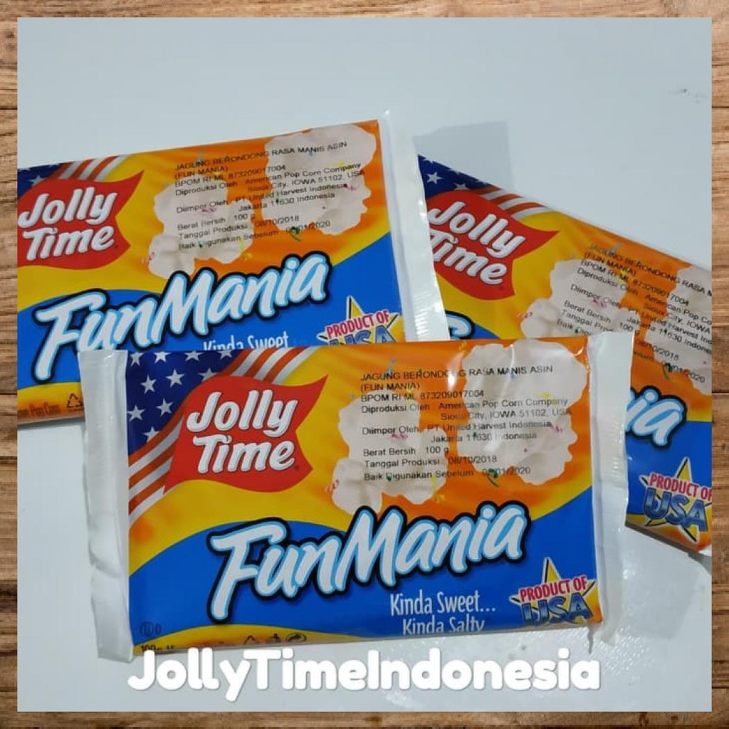 

JOLLY TIME POPCORN FUN MANIA PRODUCT OF USA