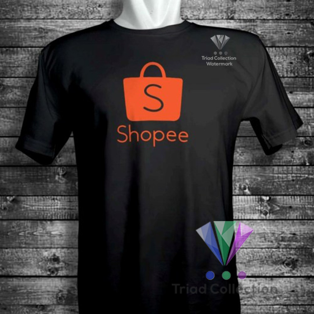 Kaos Baju Tshirt Shopee Logo Maketplace Indonesia Kualitas Distro Premium Triad 543 Shopee Indonesia