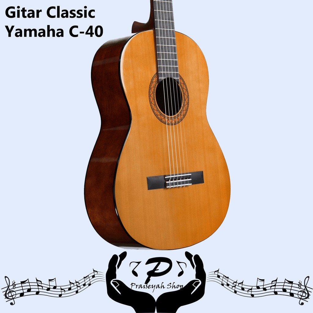 Gitar Klasik Yamaha C-40 Original Classic Guitar C40 C 40 Nylon