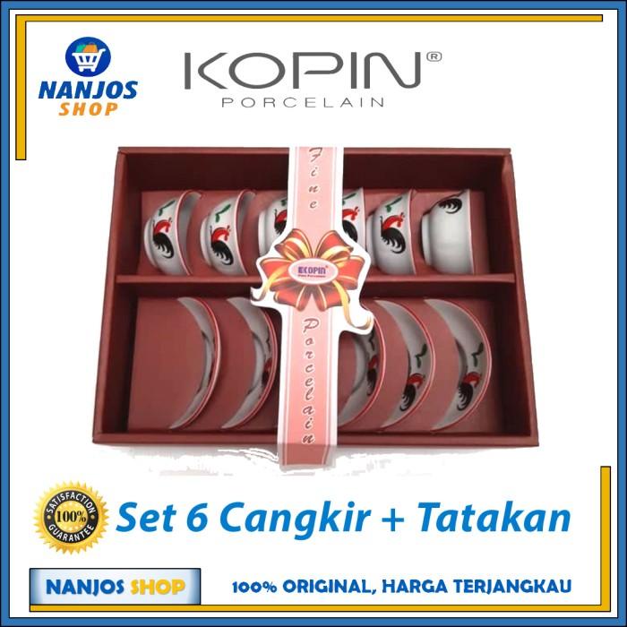 Mangkuk | Kopin Mangkok Keramik Porcelain Bowl Kukuruyuk Ayam Jago Set Kma 3Bp