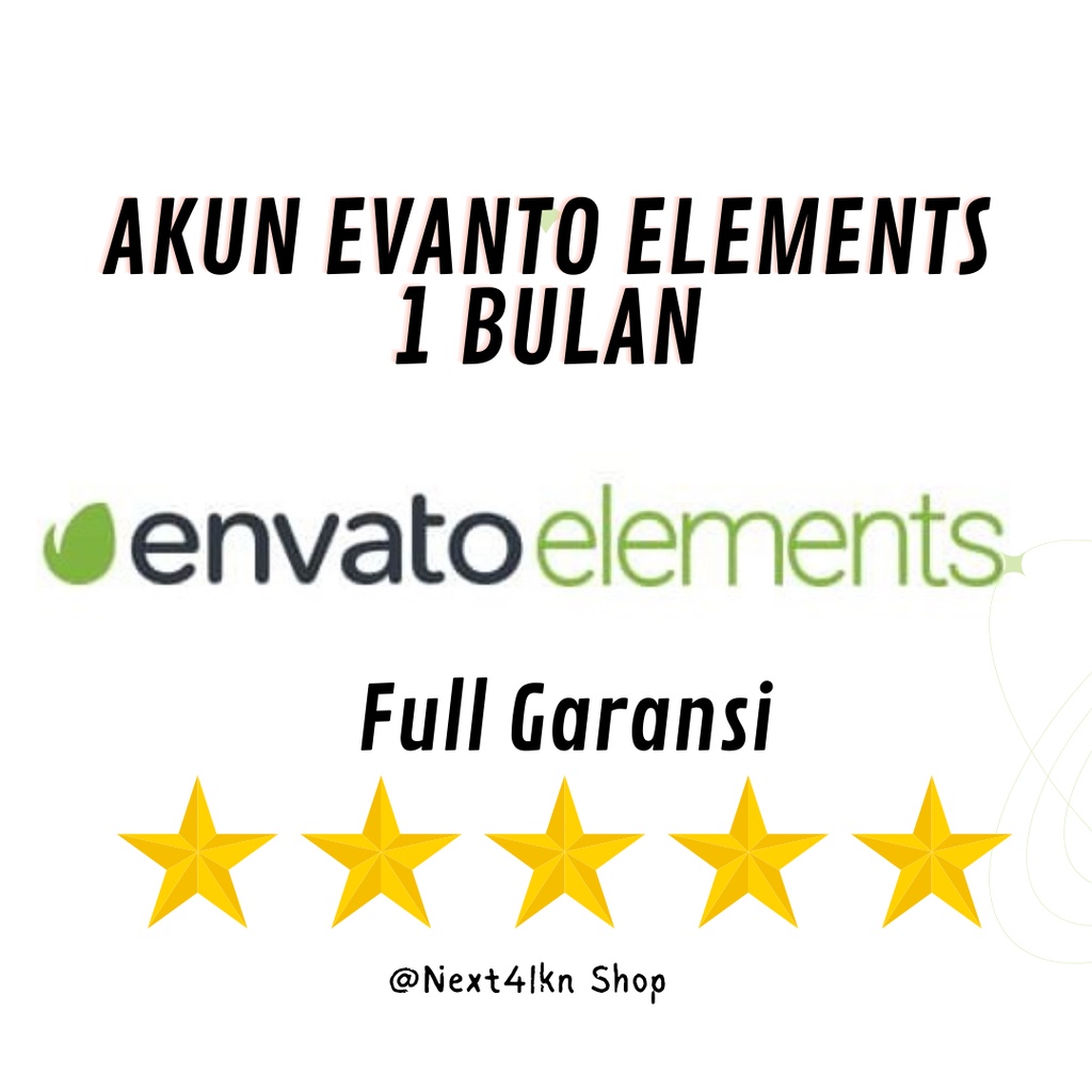 Akun Envato Elements 1 Bulan Garansi Resmi