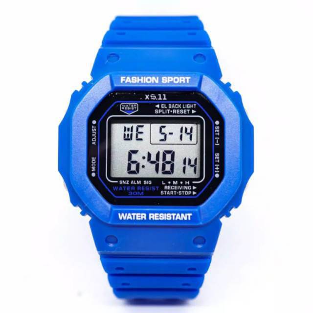 Jam Tangan Wanita/Pria Sporty XS11 Digital  Anti Air Strap Rubber