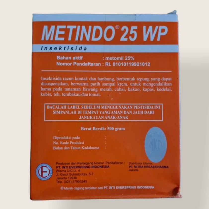 Metindo 25WP 500gr Insektisida / Ovisida Pencegah dan Pembasmi Hama Ulat pada Tanaman