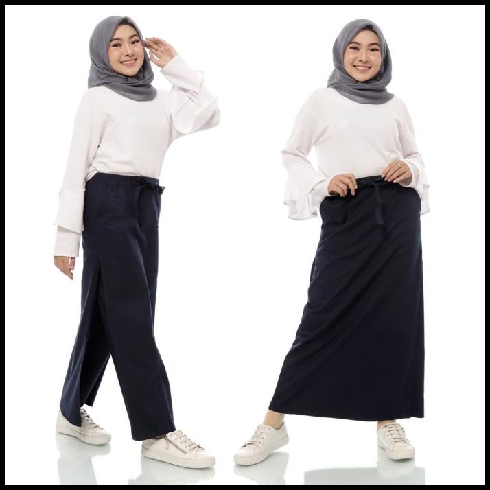 Nhm Rok Celana Muslimah Hitam - Celana Kulot Panjang