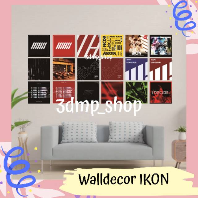 [18 Lember] Walldecor Hiasan Dinding Poster Ikon Album Decide KPOP YGENT