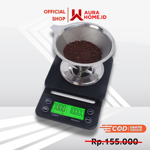 Timbangan Dapur Timer 3kg Akurasi 0.1g / Timbangan Dapur Buah Warung Adonan Ayam Kue Makanan Roti Sa