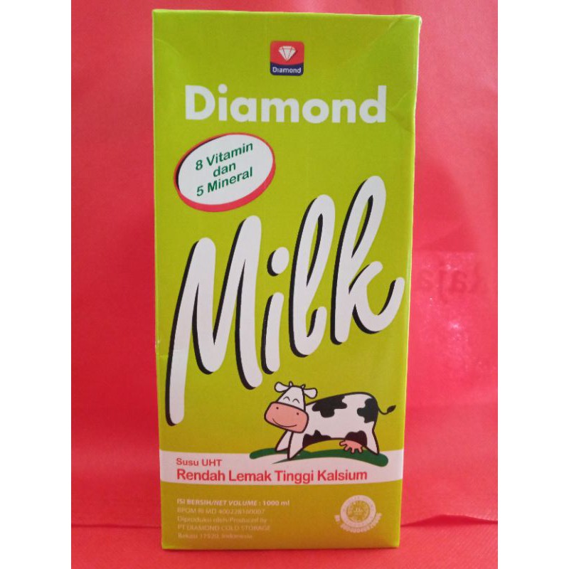 

Diamond Milk Susu UHT Rendah Lemak Tinggi Kalsium 1000 ml