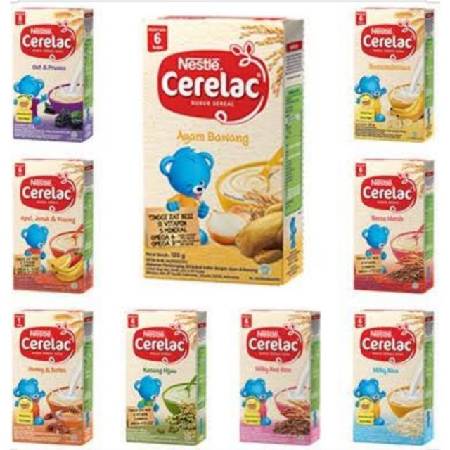 Nestle Cerelac Bubur Cereal 6+/8+/12+ 120gr