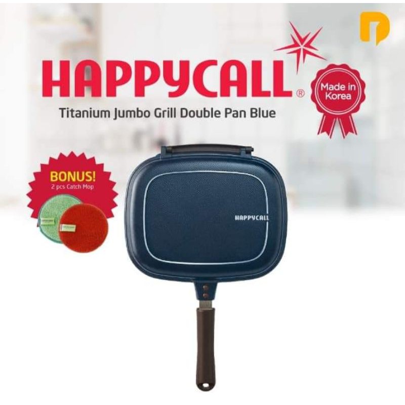 HAPPYCALL TITANIUM JUMBO GRILL DOUBLE PAN ORI