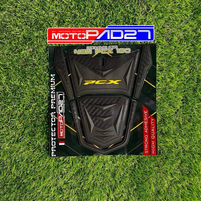 stiker sticker tankpad 3D NEW PCX 160 RUBBER MORE - Hitam