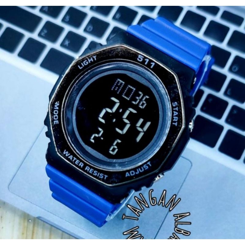 Terviral! Jam Tangan Digital 511 Fashion Trendy Jam Tangan Tahan Air