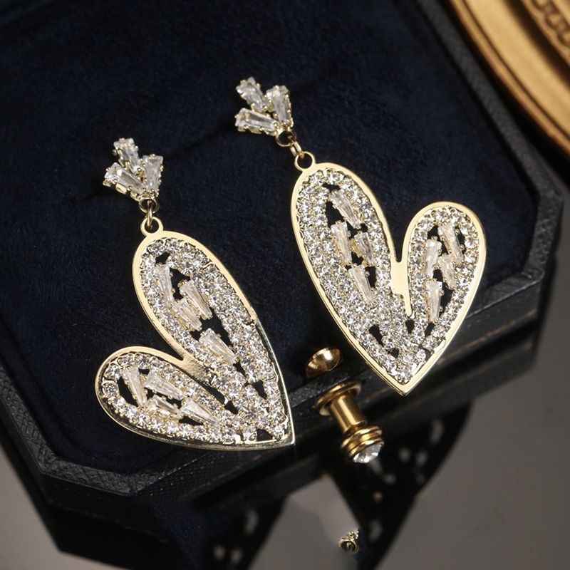 Anting Tusuk Sterling Silver 925 Desain Mahkota Hias Zircon Untuk Wanita