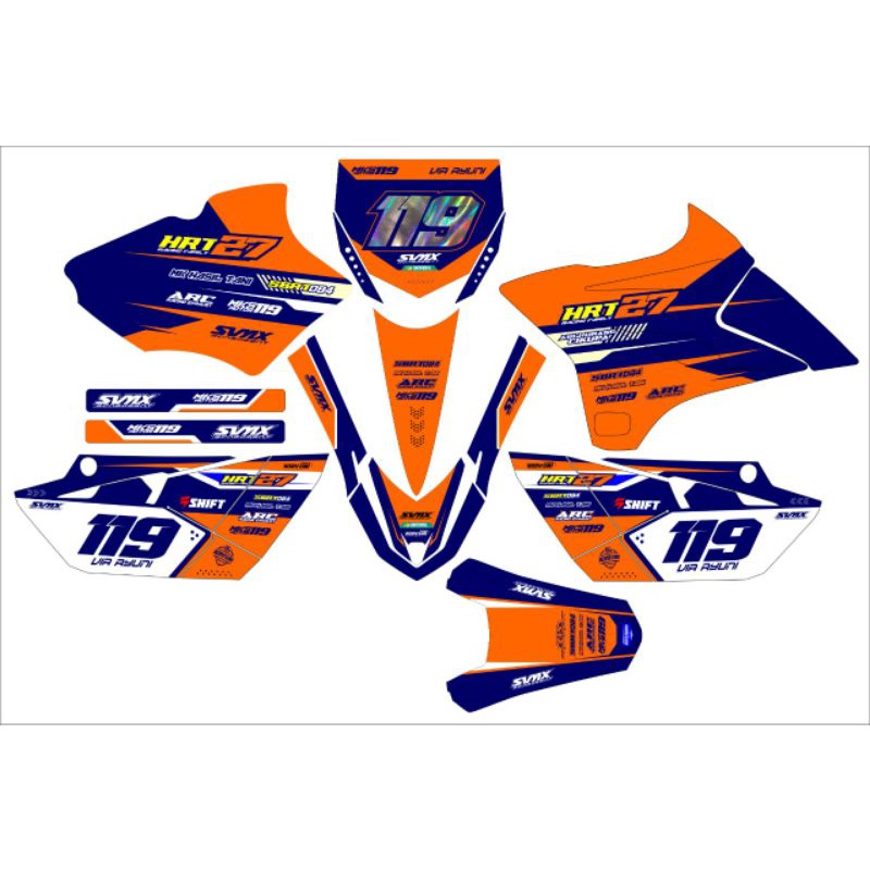 Decal bebek modif YZ 85 NEW Decal Sticker - Decal stiker Full Body YZ 85 NEW ip. 006 BISA CUSTOM