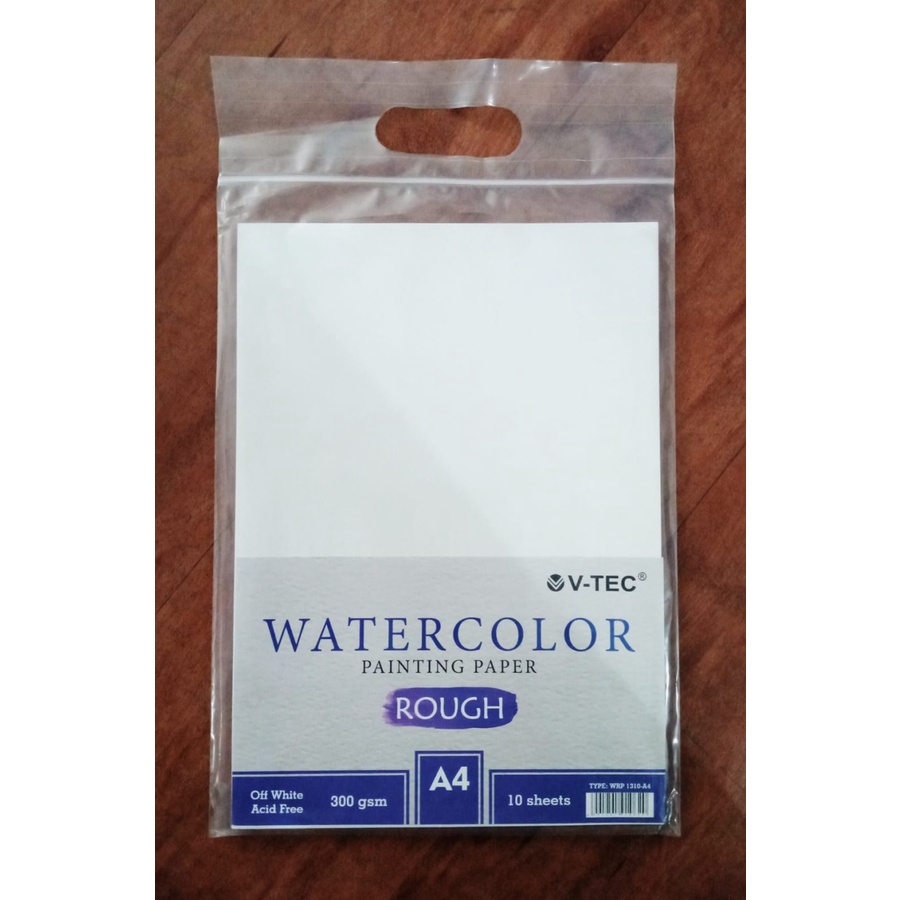 

WATERCOLOR PAINTING PAPER V-TEC ROUGH 300 GSM OFF WHITE WRP-1310/1305