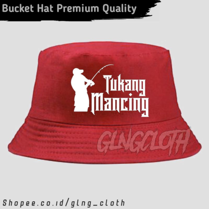 Topi Tukang Mancing Bucket - Bucket Hat Tukang Mancing