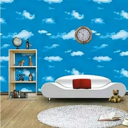 Wallpaper Motif Awan 8m x 45cm