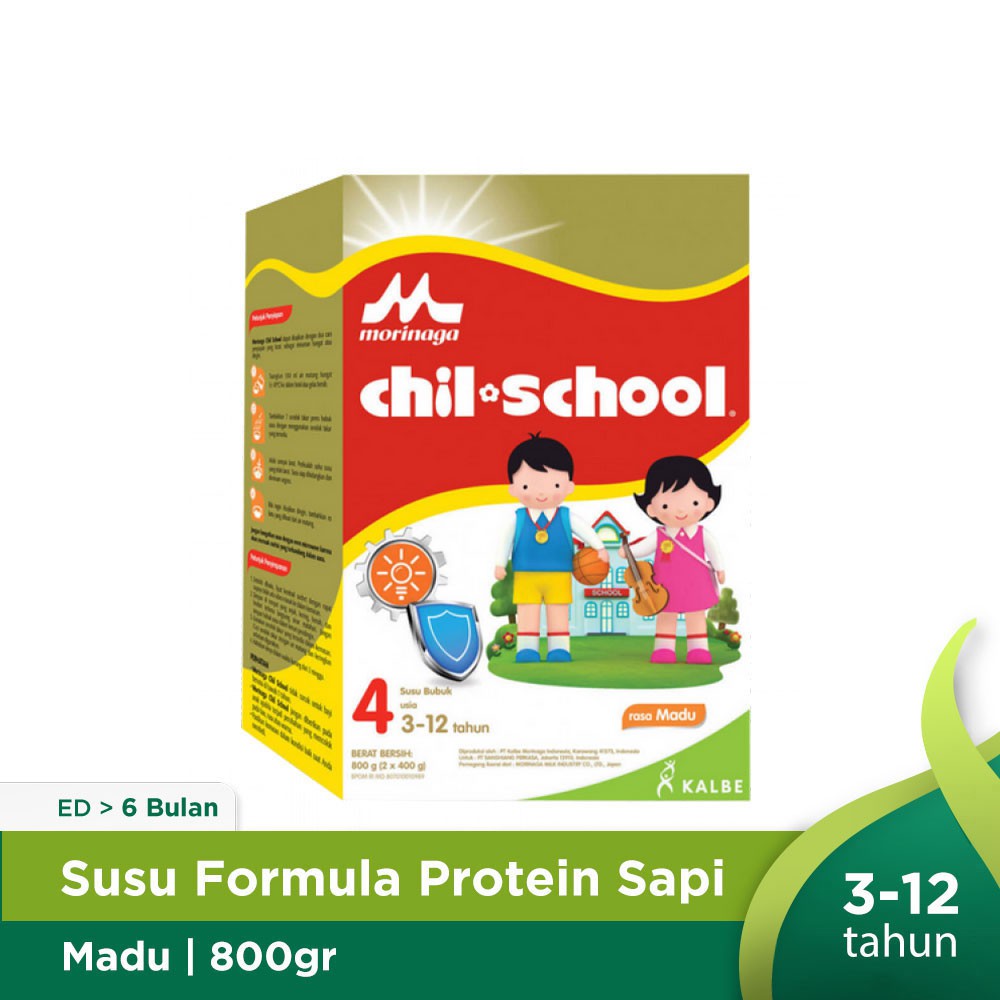 Morinaga Chil School Gold Vanilla/Madu/Coklat/Strawberry 800 gr