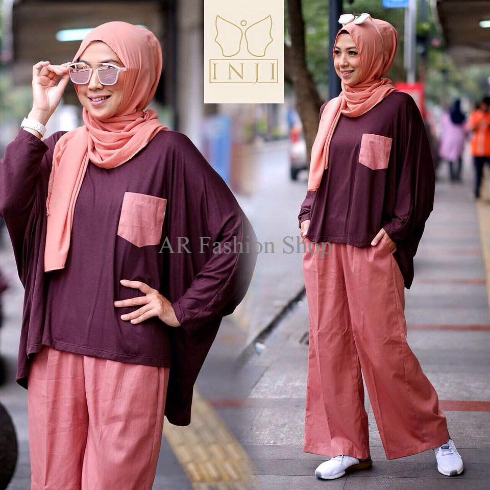 GROSIR  BAJU HIJAB : INJI SETELAN