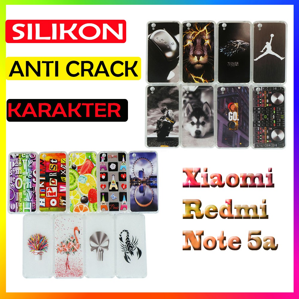 Case Silicone Xiaomi Redmi Note 5A Kesing Silikon Soft Case Handphone Casing UltraThin Anti Crack